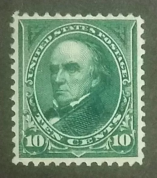 US Scott #273 Mint (MHR, OG, VF-XF) DANIEL WEBSTER 10¢, MH, Hinged/Remnant