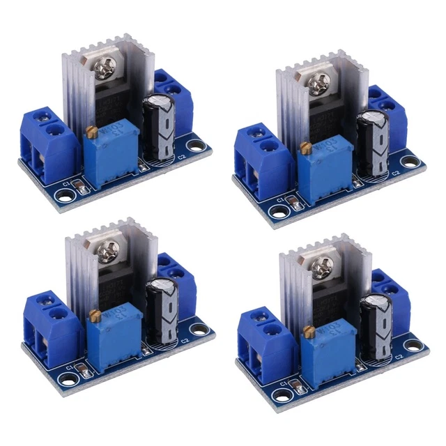 4X LM317 DC-DC 1.5A 1.2-37V Scheda di Alimentazione Regolabile Convertitore S8M5