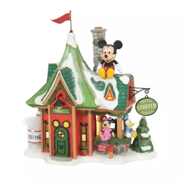 DEPT 56 MICKEY'S STUFFED ANIMALS North Pole Village 6007614 NEW IN BOX