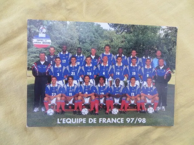 EQUIPE DE FRANCE de Football 1997 / 1998 EUR 10,00 PicClick FR