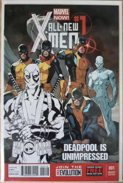 All-New X-Men Volume 1 #1 Deadpool Sketch Variant Marvel Comics Bagged Boarded