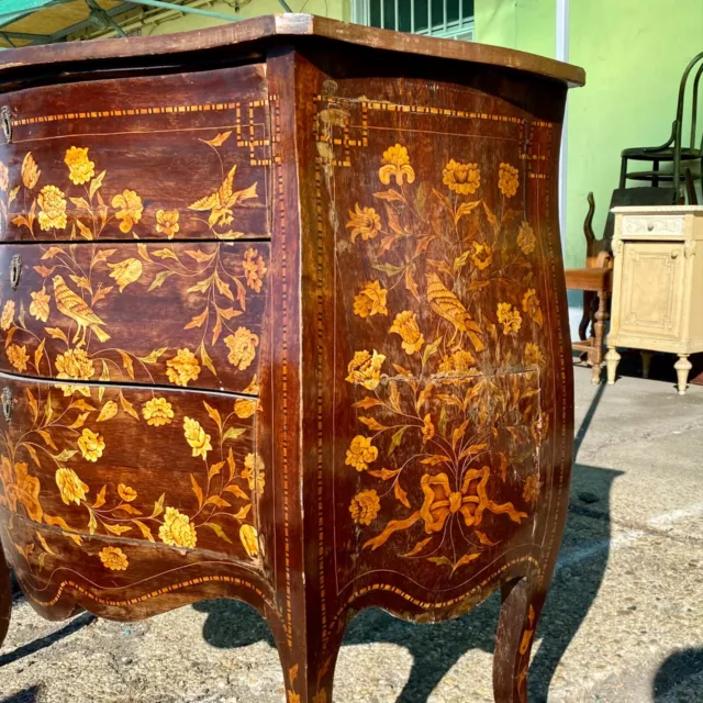 Baroque commode Netherlands very nice inlaid design 2