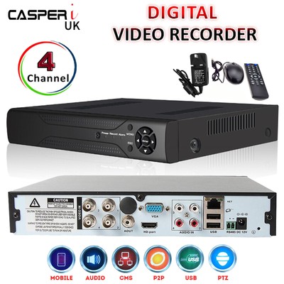 CMS DVR 87104 H.264 D1 CMS 4 CH Digital Video Recorder HD Telecomando mouse P2p Hsb 