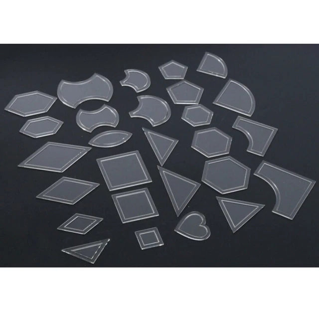 Traceease Set 7 Stencil Per Quilting E Applique A Forma Di Foglia – Modelli In Plastica Trasparente - 4