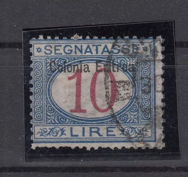 Mn20302/ Italian Eritrea – Postage Due – Sassone # S11 Used Certif – Cv 1210 $