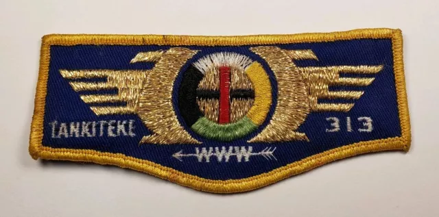 Boy Scout OA 313 Tankiteke Lodge F1 First Flap FF Charter Member