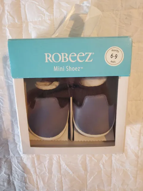 ❤️NEW IN BOX ROBEEZ Mini Shoez, Maddox blue, Baby Infant size 6-9 months