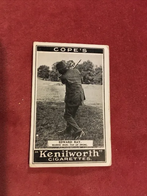 COPE Bros cigarette card GOLF STROKES 1923 - #30 EDWARD RAY GOLFER