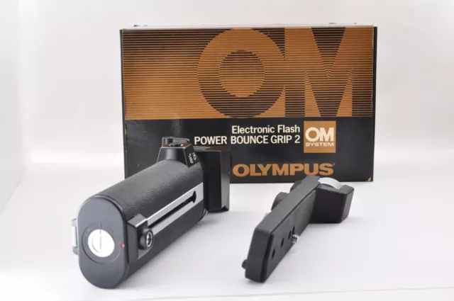 [Mint] Olympus Power Bounce Grip 2 Electronic Flash System Grip OM From Japan SB