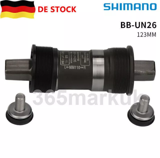 SHIMANO Fahrrad Tretlager Innenlager ABB-UN26 C6-A ,37x24 BSA 123mm Vierkan T6M7