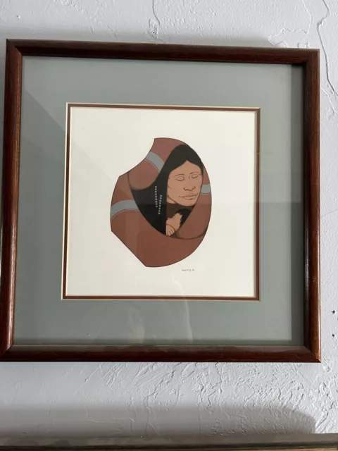 Beautiful Framed Signed Valjean Hessing Mother & Child Painting & Free Shipping