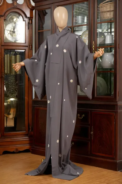 Dear Vanilla Japanese Silk Kimono Women's Robe Gown Authentic Japan Made Vintage