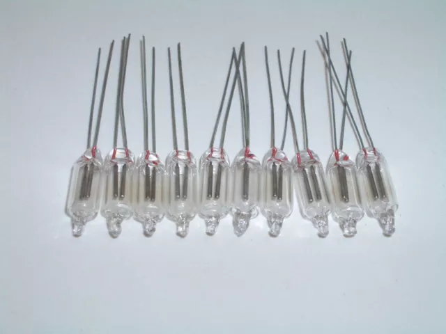 Short Indicator Neon Lamp Ne-2 Lrg Glow Bulb For Hickok B&K Tube Tester 10Pcs