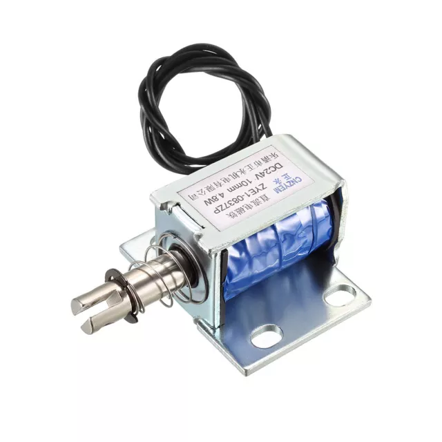 Electro-Imán Solenoide Tipo Marco Abierto Movimiento Lineal DC24V 40g 10mm
