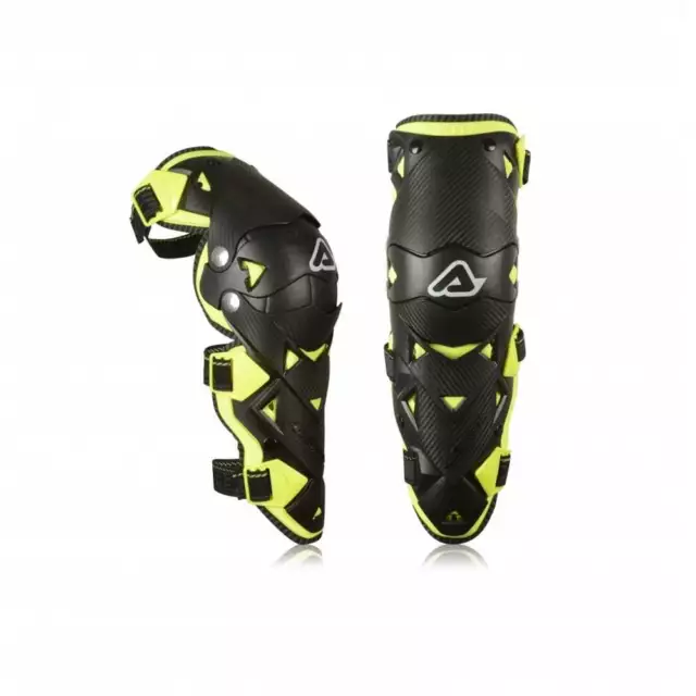 Acerbis Adultes Impact Evo 3.0 Articulé Motocross Protège Genou - Noir/Yellow