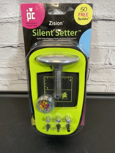 Colocador de ojales silencioso Zion ProVo álbum de recortes artesanal, manualidades, reparaciones 2004 nuevo
