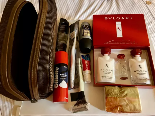 Old Emirates First Class Cabin Men's  Amenity Kit / Bulgari  A380