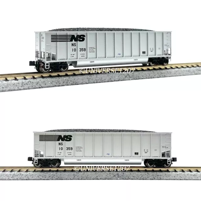 N Scale Kato 106-4623 Bethgon Coalporter Norfolk Southern 8-Freight Car Set NIB 3