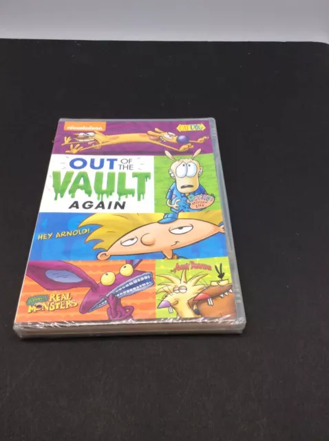 Nickelodeon Out Of The Vault Again DVD Hey Arnold, CatDog, Rockos, New Sealed