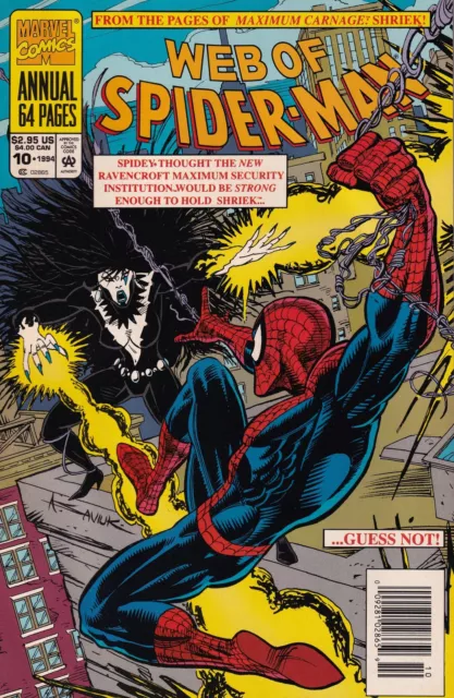 Web of Spider-Man Annual #10 Newsstand Cover (1985-1994) Marvel Comics