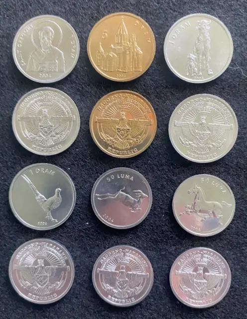 Nagorno – Karabakh 6 Coins Set Luma & Dram UNC World Coins