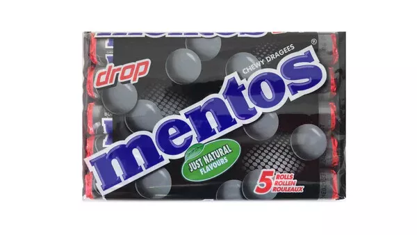 Mentos Licorice Chewy Dragees 5 pack / Drop Mentos