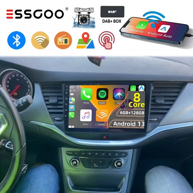 Autoradio Android 13 Pour Opel Astra K 2015-2019 / Buick Verano GS - 9" écran, 6Go RAM, CarPlay/Android Auto Sans Fil