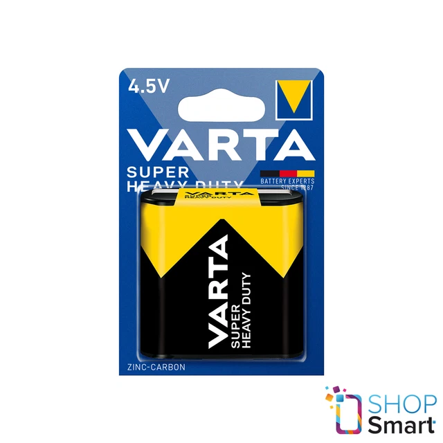 VARTA SUPER HEAVY Duty 3R12 Zinc-Carbon Battery 1Bl 4.5V 2012 Exp 2024 ...