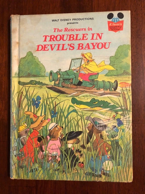 The Rescuers Book Devil THE RESCUERS IN Trouble In Devil’s Bayou by Walt Disney, HC, FIRST ...