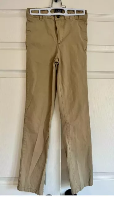 The Childrens Place Boys Khaki Pants Size 8 Slim Adjustable Waist Chino