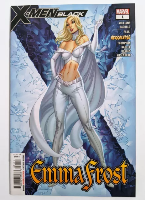 X-Men: Black Emma Frost White Queen #1 J Scott Campbell Variant NM Marvel Comics