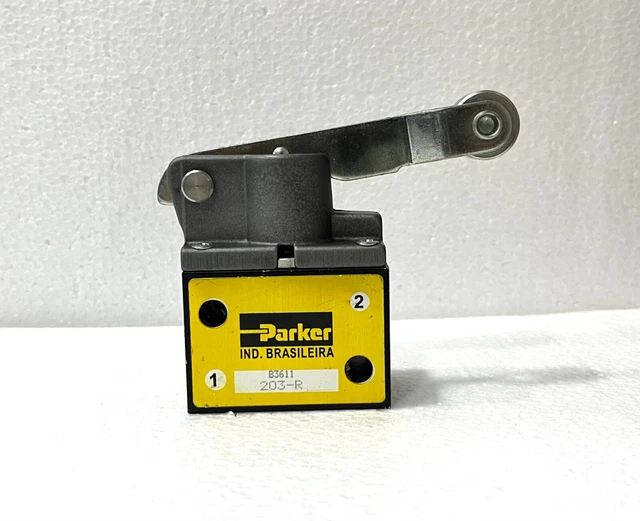 Parker Pneumatic B3611 203-R Heavy Duty Roller Lever / Spring Pneumatic Valve