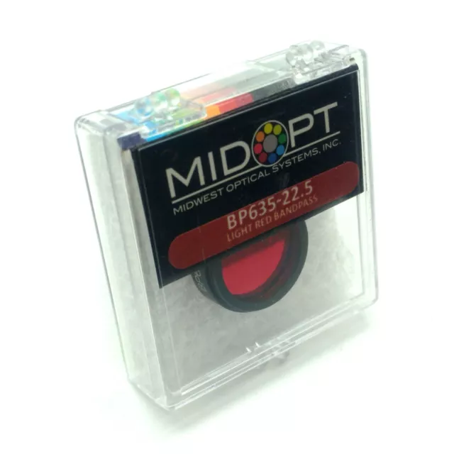 Filtre passe-bande optique Midwest BP635-22,5 LED/LASER rouge lumière, 615-645nm, M22,5