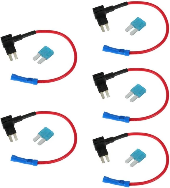 5 Pcs Vehicle 12V 24V Motor Add-a-circuit MICRO2 ATR Fuse Holder 15A FREE SHIP