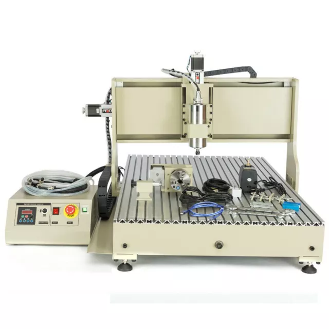4 Axis CNC 6090 3D Router Engraving Machine Engraver For Wood Acrylic 1500W VFD
