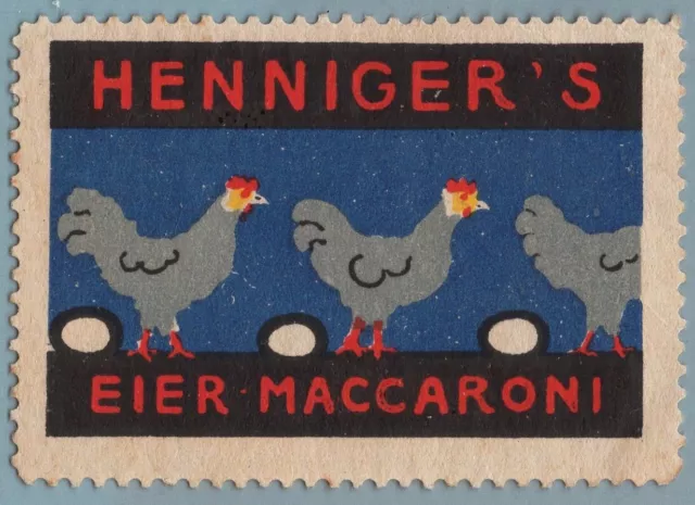 ES1965 Poster stamps advertising: Henniger's Maccaroni