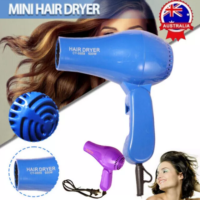 Household Hair Dryer Portable Travel Folding Electric Hot Hair Blowers Drier AU