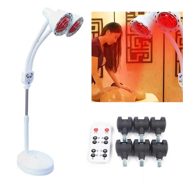 Lampada a doppia testa infrarossi lampada a infrarossi faretto lampada a luce rossa supporto lampada di calore