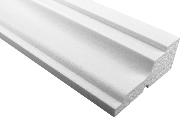 2 metri profilo piatto listello decorativo stucco casa antiurto 150 x 60 mm MC165