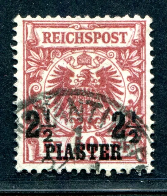 DEUTSCHE KOLONIEN TÜRKEI 1889 10aI gestempelt TADELLOS ATTEST BPP 1050€(S8503