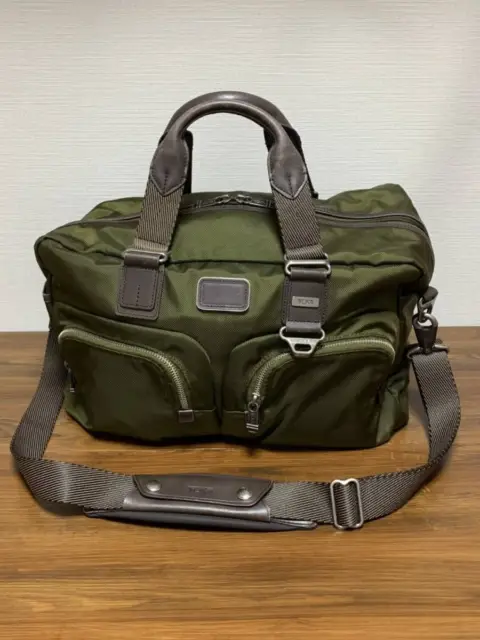 TUMI    ALPHA 223400LH 2WAY Briefcase Business Bag Shoulder Bag Olive