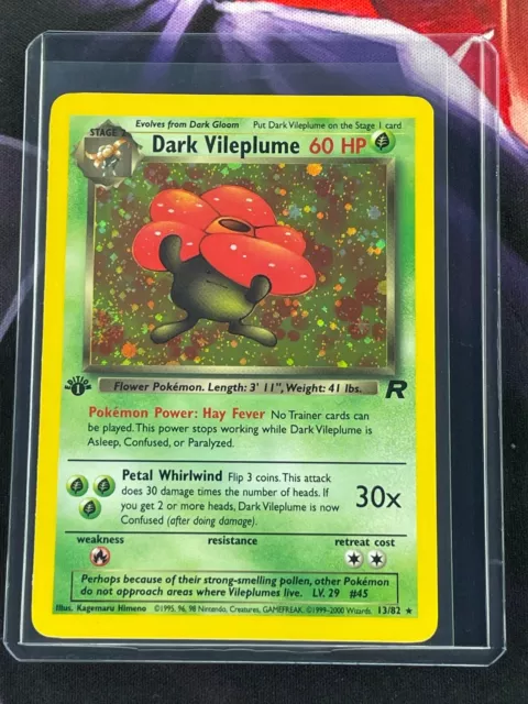 Pokémon Dark Vileplume - 13/82 - Holo 1st Edition Team Rocket 1st Edition