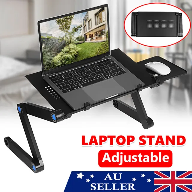 Adjustable Laptop Stand Table Portable Foldable Tray Bed Study Computer Desk