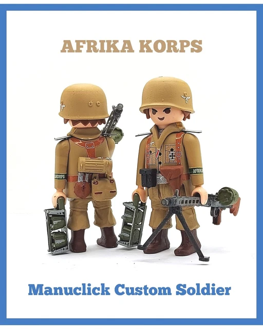 PLAYMOBIL CUSTOM SUB. PANZER DIVISION AFRIKA KORPS (ALAMEIN-1941) REF-0620 BIS