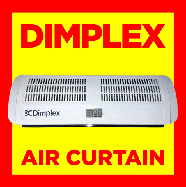 DIMPLEX AC45N 4.5KW Air Curtain Over Door Wall Fan Heater Indoor Warm ...