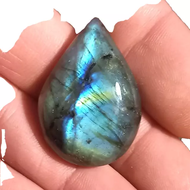 Anschliff Cabochon Labradorit Labradorite Mondstein M10 Spektrolit Fantasie Zen