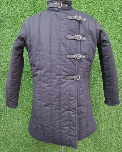 Gambeson Medievale Spessa Imbottito Costume Rievocazione Rinascimentale...