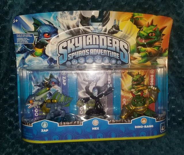 Skylanders Spyro's Adventure 3 Pack Action Figure Zap Hex Dino Rang