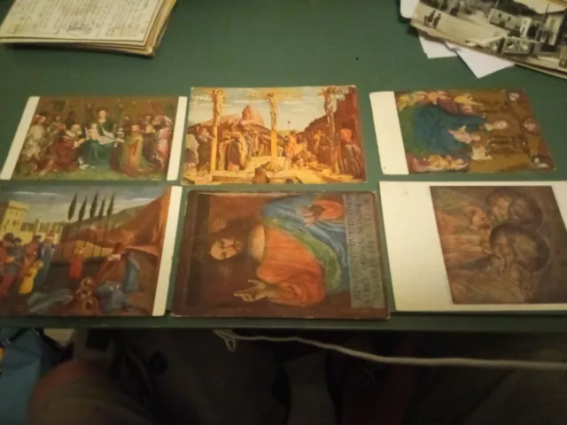 Lot 6 Cartes Postales Religieuses