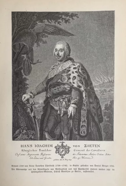 Hans Joachim von Zieten - Zieten aus dem Busch - Reitergeneral - Ziethen Preußen
